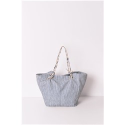 Bolso shopper canvas rayas