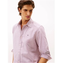 Regular Fit Stripe Stretch Oxford Shirt