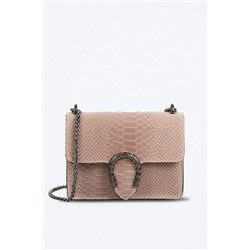 Bandolera de piel Lorenza Beige