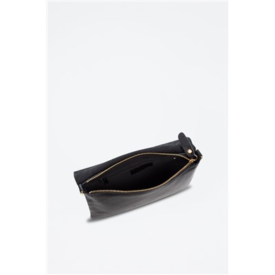 Bandolera de piel Aymavilles - Negro