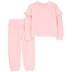Baby 2-Piece Fuzzy Velboa Outfit Set