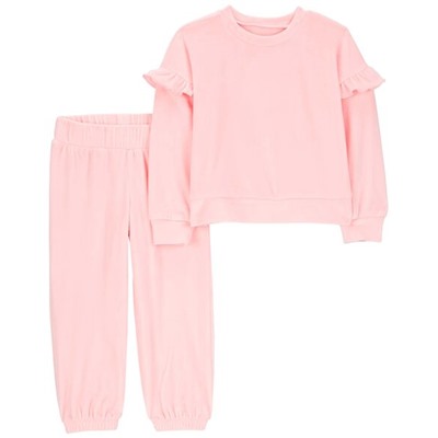 Baby 2-Piece Fuzzy Velboa Outfit Set