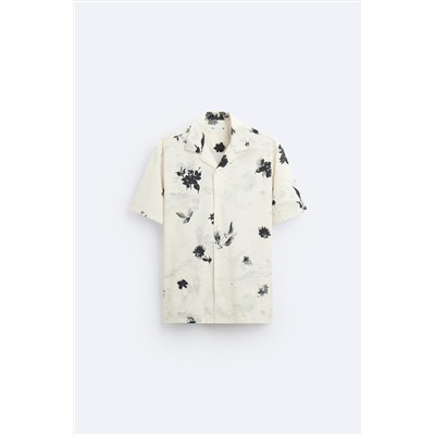 CAMISA ELÁSTICA ESTAMPADO FLORAL