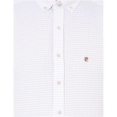 Bej Slim Fit Uzun Kollu Gömlek