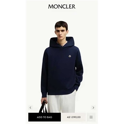 Мужская толстовка / худи  с капюшоном    Moncle*r