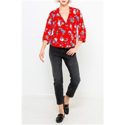 Camisa Rojo y azul