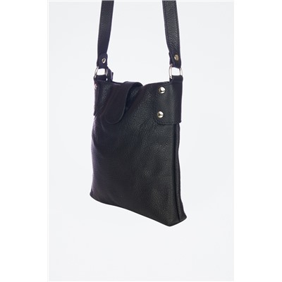 Bandolera de piel Negro