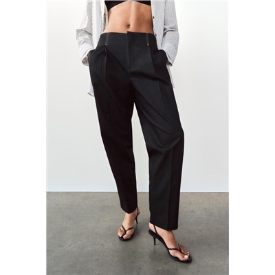 FEW ITEMS LEFT TROUSERS WITH CONTRAST TOPSTITCHING