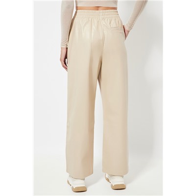 Pantalón cintura alta - Beige