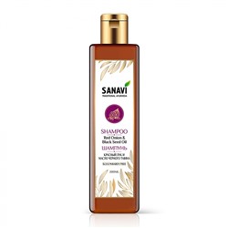 SANAVI Shampoo red onion and black cumin oil Шампунь красный лук и масло черного тмина 200мл