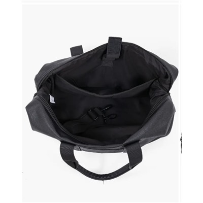 Pebbled Faux Leather Travel Duffle Bag XRAY