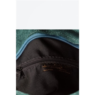 Bandolera de piel Verde