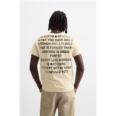 CAMISETA TEXTO ESTAMPADO