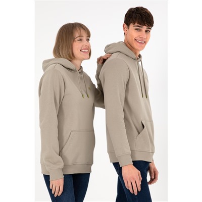Erkek Açık Haki Basic Sweatshirt