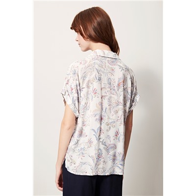 Camisa Blanco y azul claro
