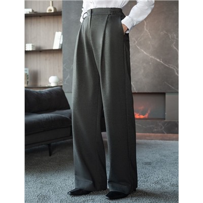 Брюки-палаццо на резинке сзади из джерси