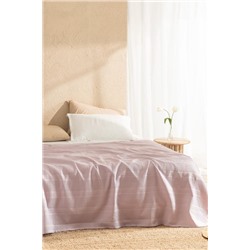 Mathilda King Size %100 Pamuk Karde Düz Pike  - Açık Mürdüm