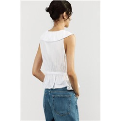 TOP POPELÍN CUELLO BOBO