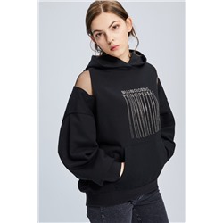 Sudadera con capucha Negro