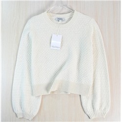 Женский вязаный крючком шерстяной свитер  MaxMar*a ОРИГИНАЛ!