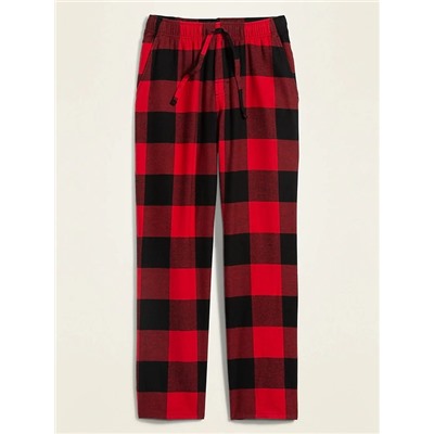 Plaid Flannel Pajama Pants for Men
