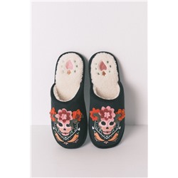 Zapatillas casa print 3D calaveras mexicanas