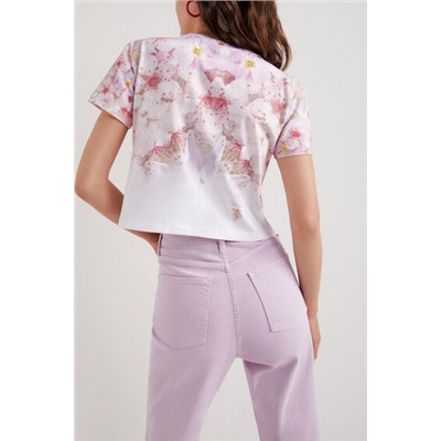 Camiseta crop Amore