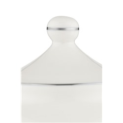 Matera Çaydanlık Takımı - 400 ml - 1000 ml - Beyaz/Platin