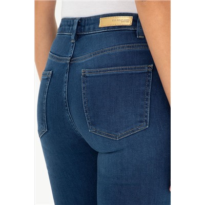 Kadın Koyu Mavi Skinny Fit Jean Pantolon