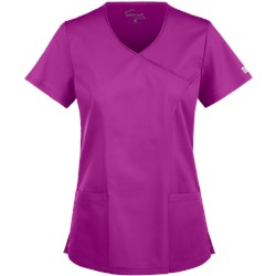 UA Butter-Soft STRETCH Scrubs V-Neck Mock Wrap Top