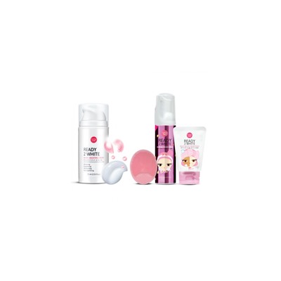 Подарочный Набор из 4 предметов Ready 2 White для осветления кожи от Cathy Doll в красивой коробке / Cathy Doll Ready 2 White set 4 pcs