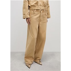 Jeans wideleg loose tiro bajo