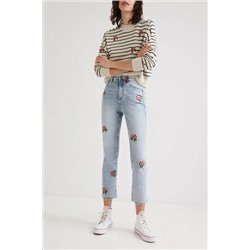 Vaquero Straight cropped floral