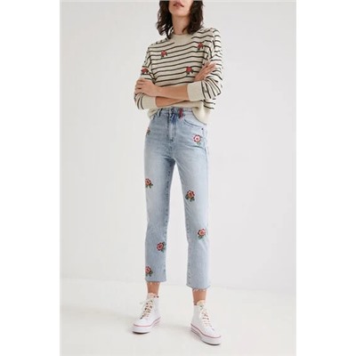 Vaquero Straight cropped floral