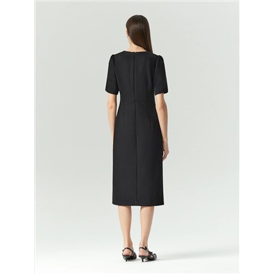 Платье миди из костюмной ткани, PL1498/moira