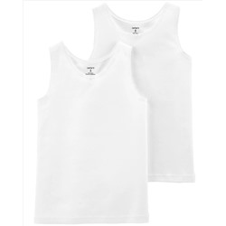 2-Pack Tank Cotton Undershirts