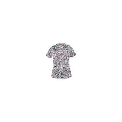UA Spring Ditzy Silver Print Scrub Top