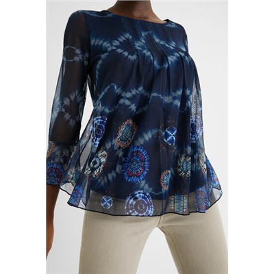 Camiseta evasé fluida