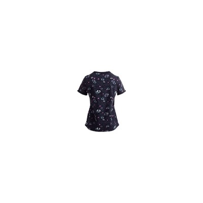 Maevn Scrubs PrimaFlex Stretch Linear Hearts Top