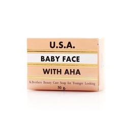 Омолаживающее мыло Baby Face от K.Brothers 50 Гр / K.Brothers Baby Face Soap with AHA 50g