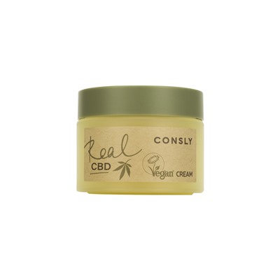 Consly Vegan «Real CBD» Balancing Purifine CBD and Plant-based Squalane Cream Балансирующий крем Vegan «Real CBD» для проблемной кожи с канабидиолом и растительным скваланом 50мл