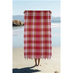 MCN Tekstil, Klasik Kırmızı Hamam Peştemali 80x170 Cm