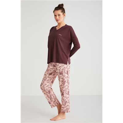 Yumuşak dokulu pijama takımı