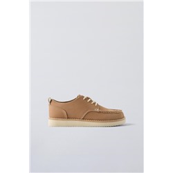 LEATHER DERBY SHOES