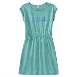 Mädchen Kleid mit Pailletten-Schriftzug