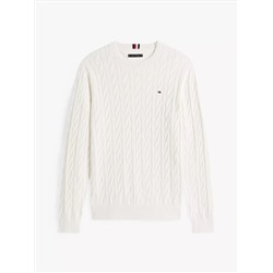 Cable Knit Crewneck Sweater