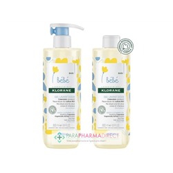 Klorane Bébé Bain Gel Lavant Doux 2x500mlLot  × 2