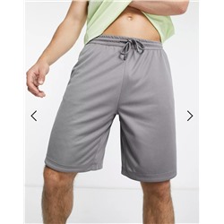 ASOS 4505 oversized training shorts in gray