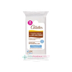 Rogé Cavaillès Lingettes Intime avec Anti-Bactérien Usage Quotidien 15 lingettes