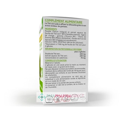 ArkoPharma ArkoGélules - Thé Vert - Brûleur de Graisses - BIO 130 gélules